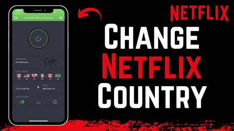 how to change netflix country.